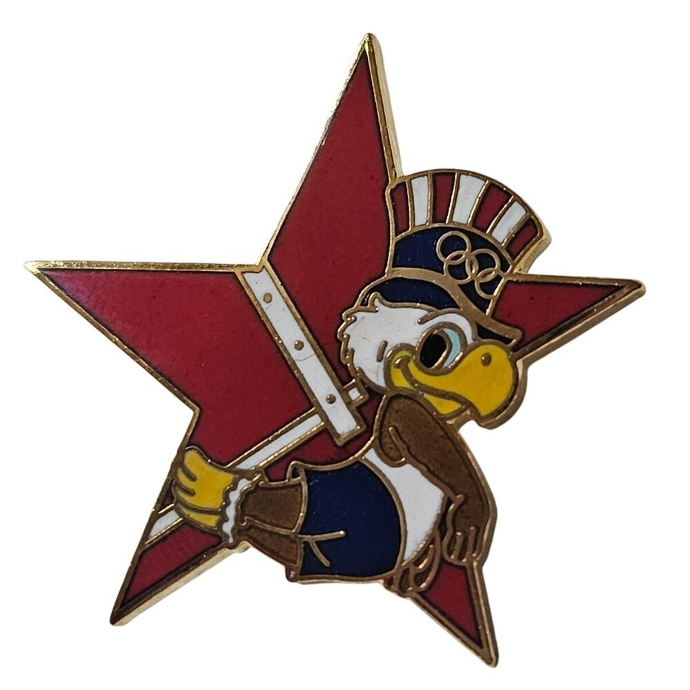 1984 Las Angeles Olympic Game Pin Eagle